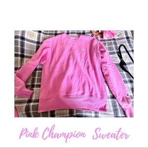 Pink Champion oversized crew sweater 💕🌸💓💞💖💝 New without Tags 😊